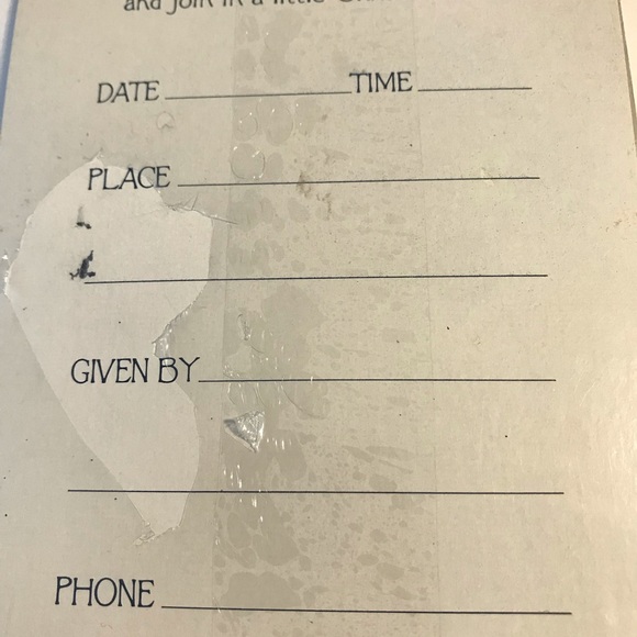 Vintage Christmas Party Invites 8 Count - Picture 4 of 8